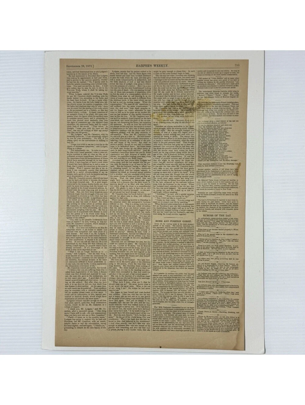 1872 Harper’s Weekly Belfast Riots Orangemen Ireland Political Print